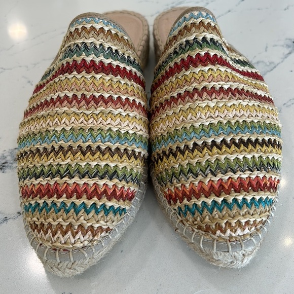 Sesto NWT Backless Fabric Rattan Mules in Assorted Colors from Spain sz.8 NWOT - Picture 2 of 12